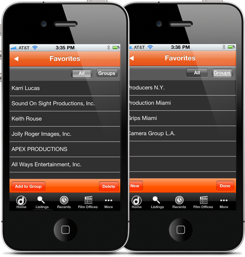 Fav's & Recents